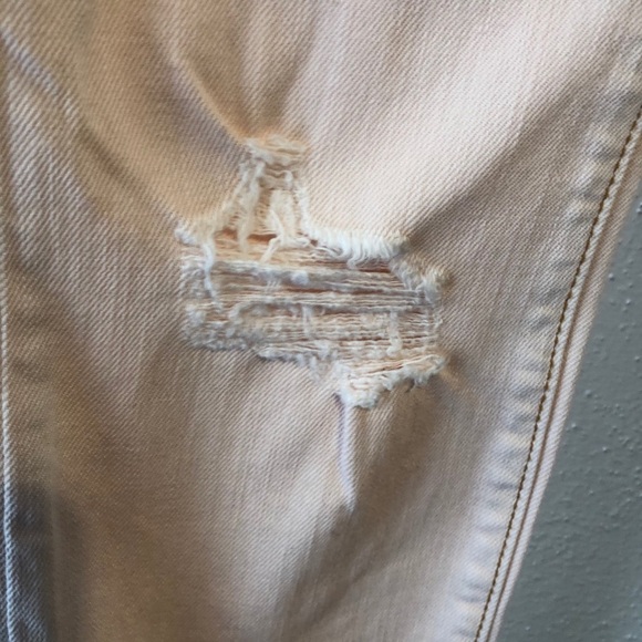 Current/Elliott pink stiletto distressed jean s 25 - Picture 4 of 9